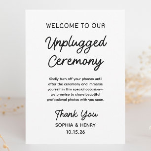 Sinais de Casamento de Chic Moderno Simples de Cer