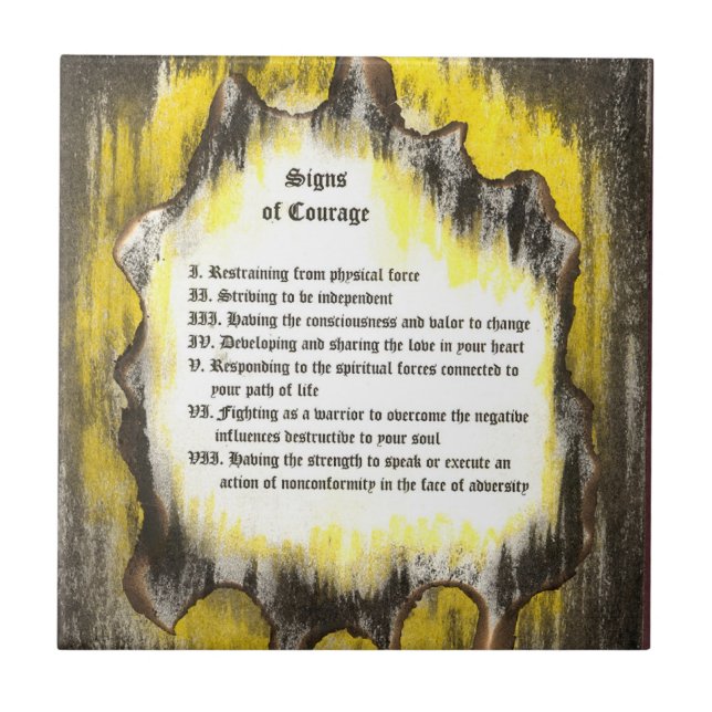 Sinais de coragem (Frente)