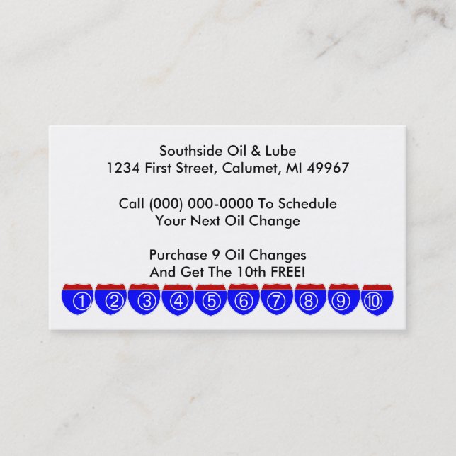 Sinais de estrada retros do negócio dos cartões de (Frente)