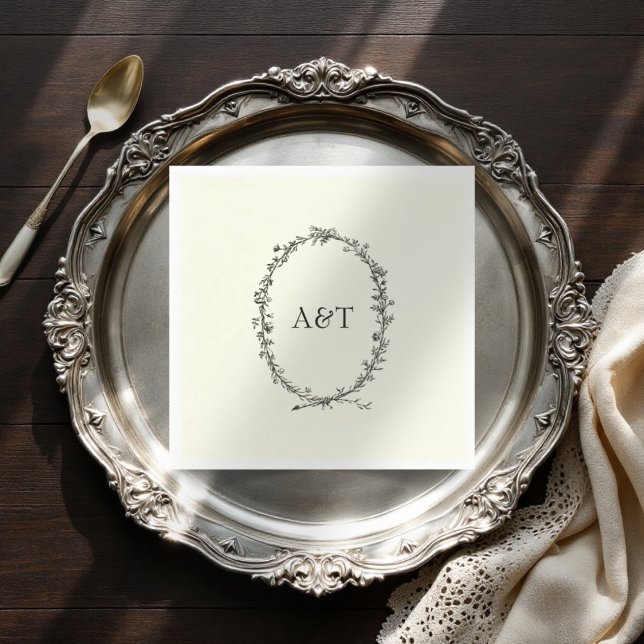 Sinais de marfim chico guardanapos de casamento el (Criador carregado)