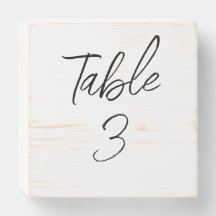 Sinais de Mesa de Casamento