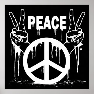 SINAIS DE PAZ DA PINTURA DE DISTRIBUIÇÃO POSTER