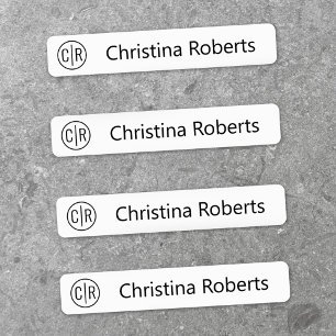 Sinais monográficos e etiquetas de tecido de text