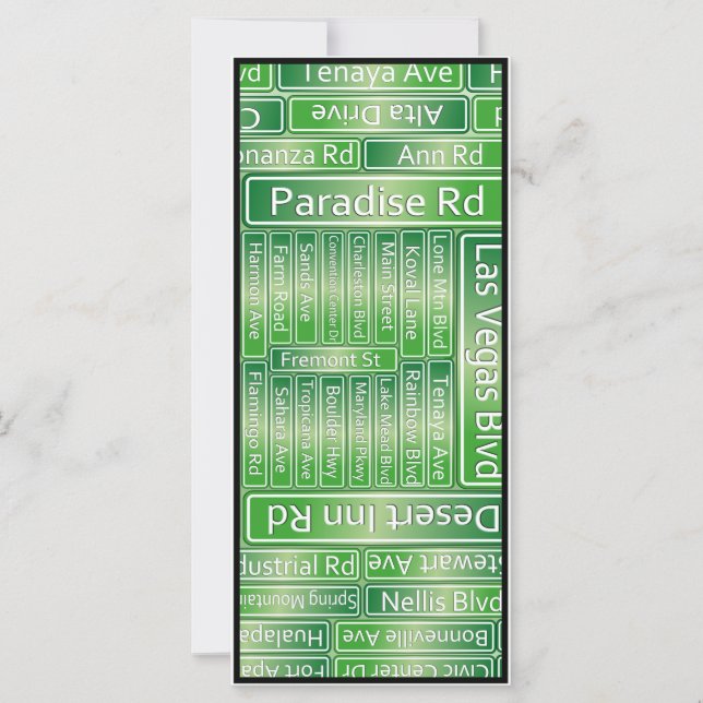 Sinais na estrada Las Vegas Street (Frente)