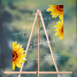 Sinal acrílico chá de panela WELCOME