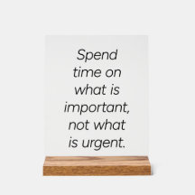 Sinal acrílico importante