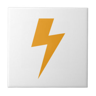 Sinal amarelo de energia trovão