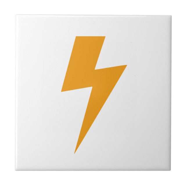 Sinal amarelo de energia trovão (Frente)