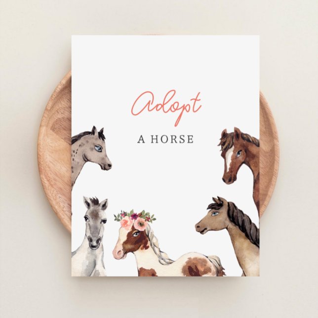 Sinal da Estação de Adoção de Cavalos (Criador carregado)