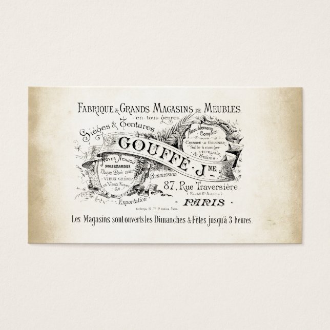 Sinal da loja do departamento francês (Frente)