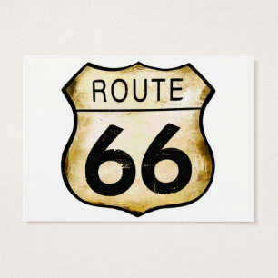 Sinal da rota 66 do vintage
