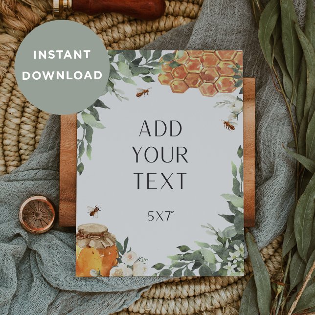 Sinal de Abelha em Branco PARA DOWNLOAD ou Cartão  (Criador carregado)