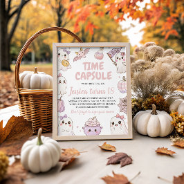 Sinal de Aniversário da Cápsula de Hora Spooky