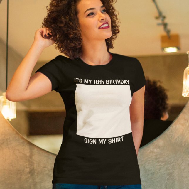 Sinal de aniversário personalizado Minha camisa (Criador carregado)