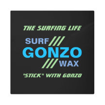 Sinal de Arte Metálica do SURF GONZO