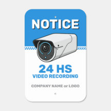 Sinal de Aviso de Segurança de Vídeo Personalizáve
