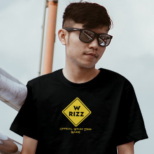Sinal de aviso W rizz Meme Citação Engraçada