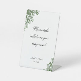 Sinal de Banheira Personalizável em Verde Clássico