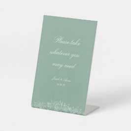 Sinal de Banheiro Personalizável em Florais de Sag