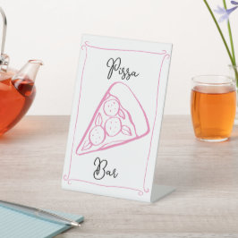 Sinal de Bar de Pizza Whimsical