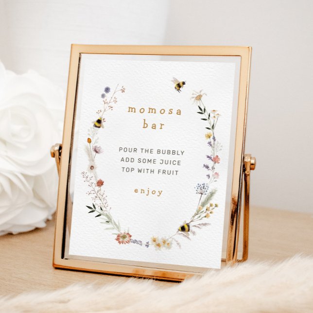 Sinal de Bar Mama para Bee Wildflower Momosa (Criador carregado)