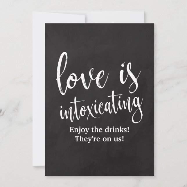 Sinal de Barra de Casamento de Giz Acessível (Frente)