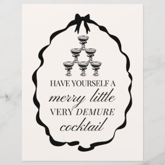 Sinal de bebida de Bar coquetel de Natal muito Dem