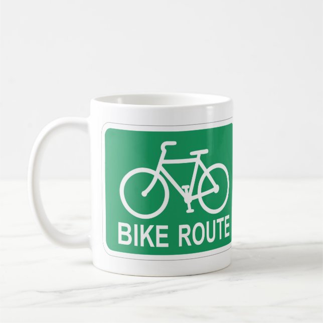 Sinal de Bicicleta Muito Divertido Xícara de Café (Esquerda)