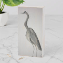 Sinal de Blue Heron Wooden