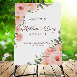 Sinal de Boas-Vindas ao Brunch do Dia das Mães Ros
