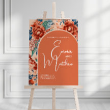 Sinal de Boas-Vindas | Boho Terracotta Floral