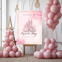 Sinal de Boas-vindas da Princesa Castle Birthday