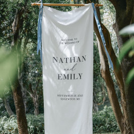 Sinal de Boas-Vindas de Casamento em Linho Persona