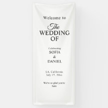 Sinal de Boas-Vindas de Casamento em Tecido Person