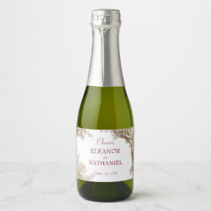 Sinal de Boas-Vindas de Casamento Floral Burgundy 