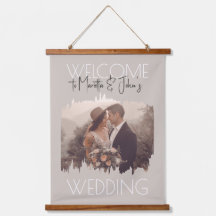 Sinal de Boas-Vindas de Casamento Taupe Moderno Ad