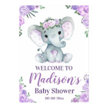 Sinal de boas-vindas de elefante grande, Poster de