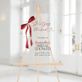 Sinal de boas-vindas do Chá de panela do Arco do c