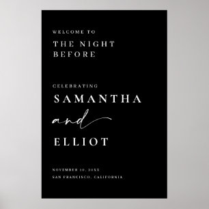 Sinal de boas-vindas do ensaio de casamento Poster