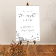 Sinal de Boas-vindas do Janto de ensaio noturno