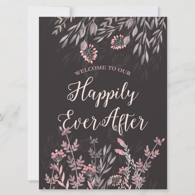 Sinal de boas-vindas do sonho de uma noite de verã (Frente)