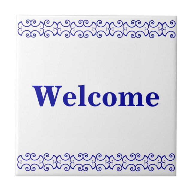 Sinal de boas-vindas do Victorian (Frente)