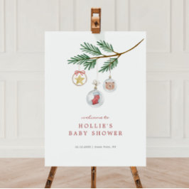 Sinal de boas-vindas feliz Chá de fraldas