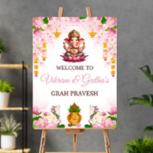 Sinal de Boas-Vindas Indiano Graha Pravesh: Tradic