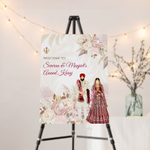 Sinal de Boas-Vindas Sikh Casamento Sinal de Boas-