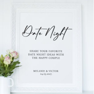 Sinal de Casamento à Noite Poster