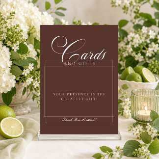 Sinal de Casamento Cartões e Presentes Marrom Marf