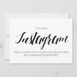 Sinal de Casamento com Estilo Caligráfico "Hashtag