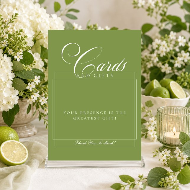Sinal de casamento de cartões e presentes de marfi (Criador carregado)