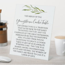 SINAL DE CASAMENTO DE MESA DE JOVEM COOKIE